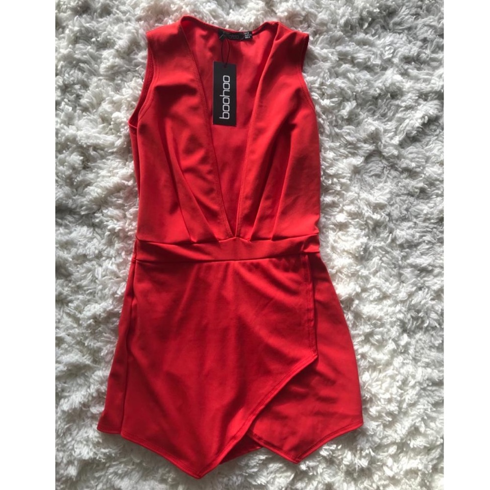 Red BooHoo Dress